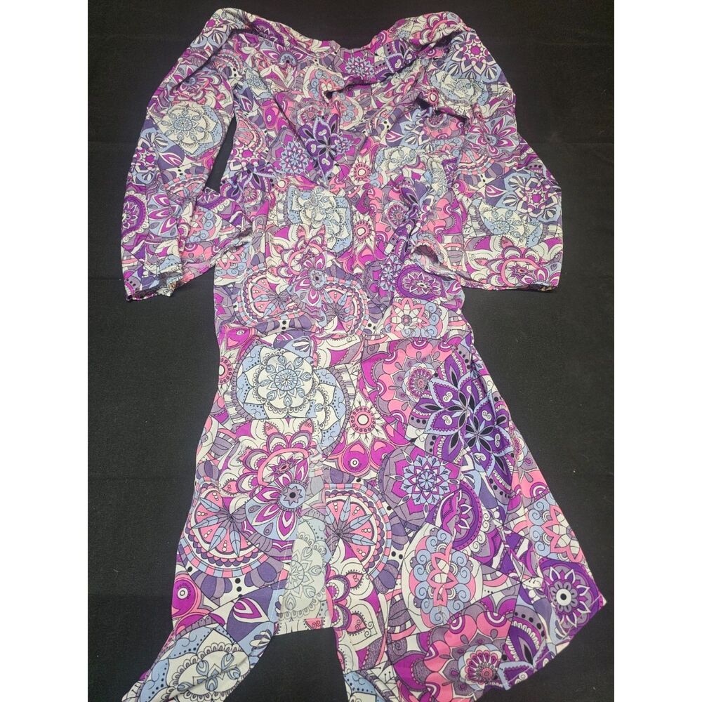 Boho Mandala Print Off-the-Shoulder Tunic Dress / Top